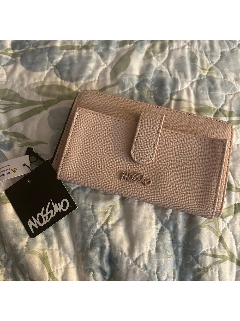 Mossimo Blush Wallet Cell Phone Pocket New With Tags RFID Style Clutch